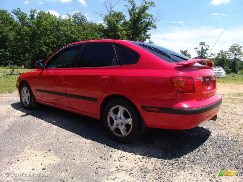 2001 Elantra GT - Cardinal Red / Gray photo #7