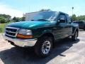 Amazon Green Metallic 2000 Ford Ranger XLT SuperCab