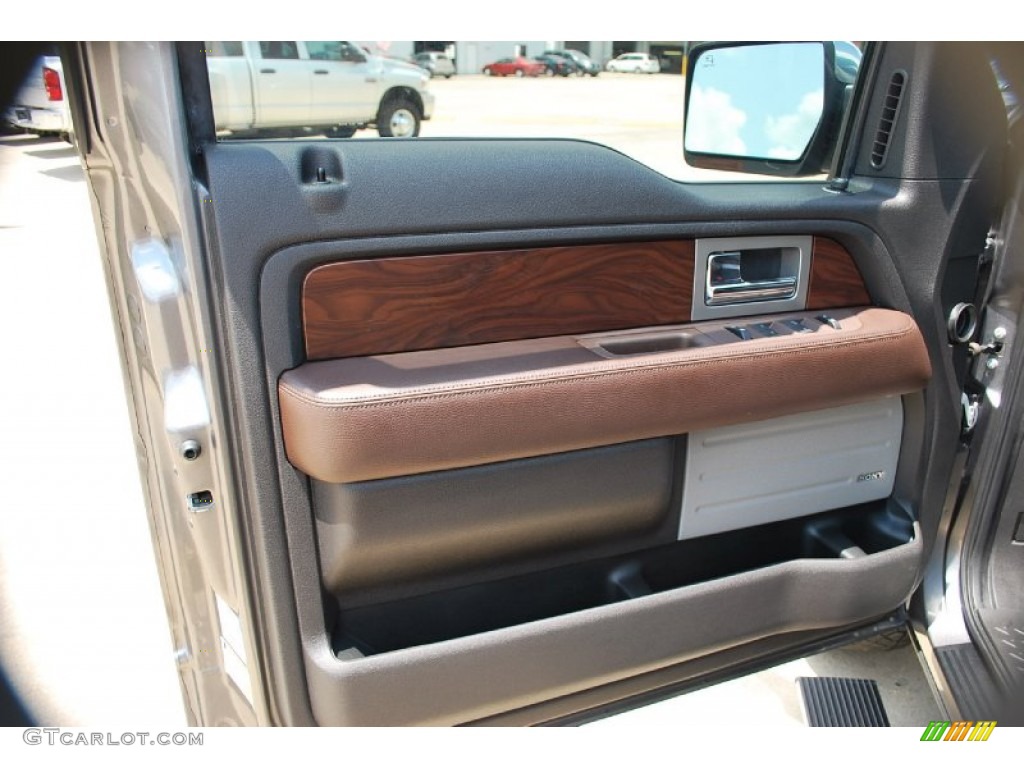 2010 F150 Platinum SuperCrew 4x4 - Ingot Silver Metallic / Sienna Brown Leather/Black photo #23