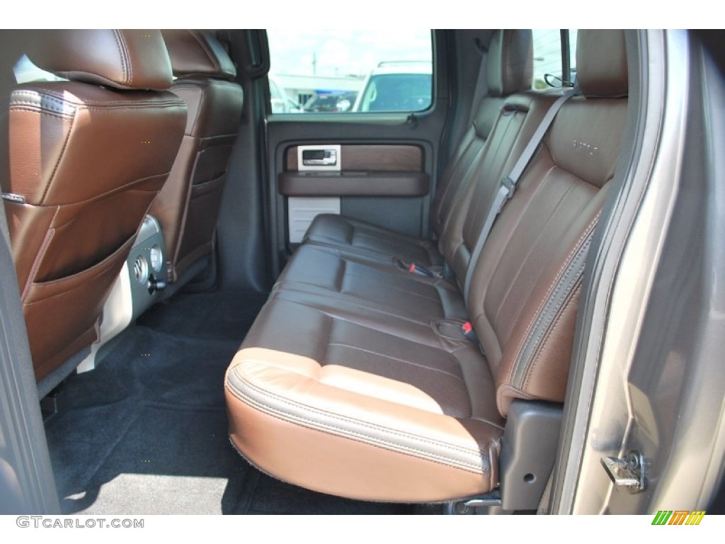 2010 F150 Platinum SuperCrew 4x4 - Ingot Silver Metallic / Sienna Brown Leather/Black photo #32