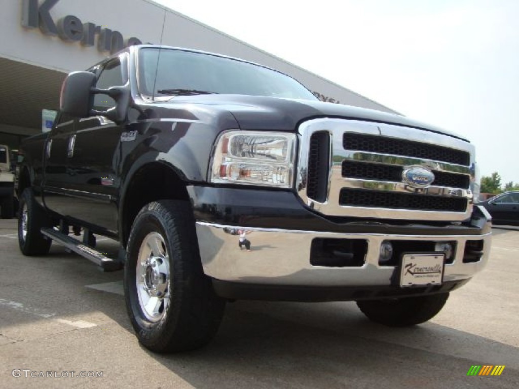 2005 F250 Super Duty Lariat FX4 Crew Cab 4x4 - Black / Medium Flint photo #1