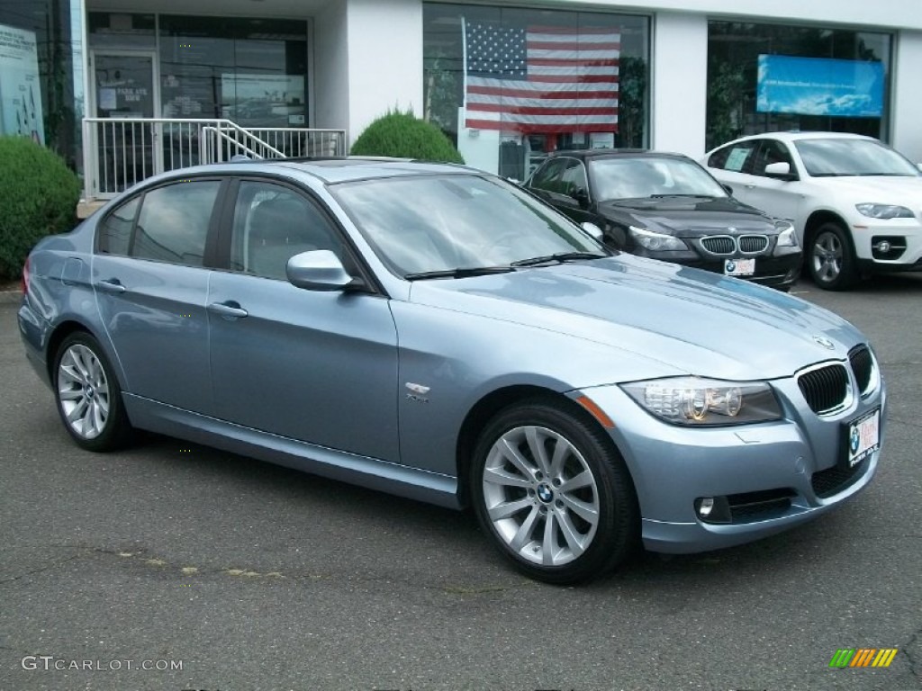 2011 3 Series 328i xDrive Sedan - Blue Water Metallic / Gray Dakota Leather photo #3