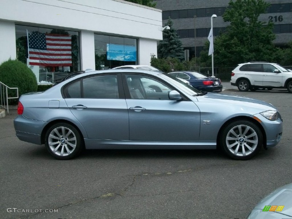 2011 3 Series 328i xDrive Sedan - Blue Water Metallic / Gray Dakota Leather photo #4
