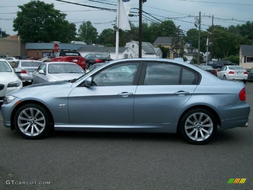 2011 3 Series 328i xDrive Sedan - Blue Water Metallic / Gray Dakota Leather photo #8