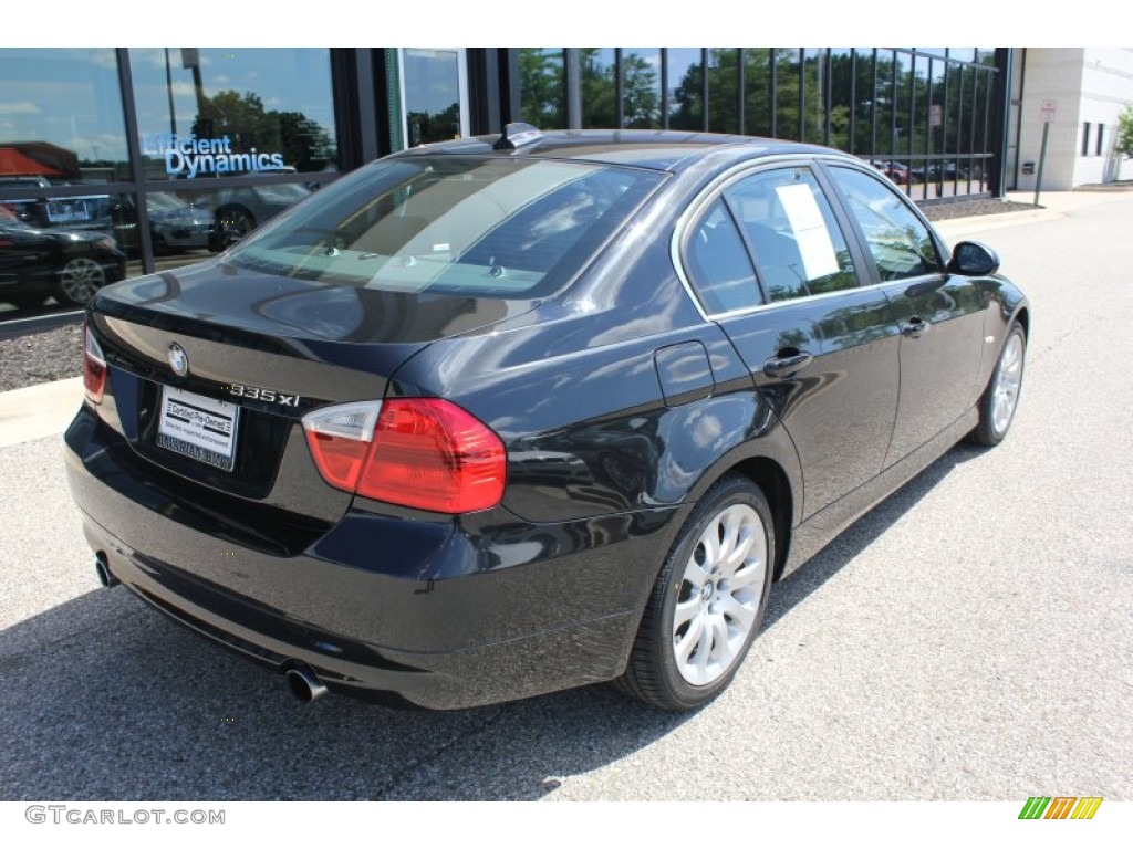 2008 3 Series 335xi Sedan - Jet Black / Black photo #5