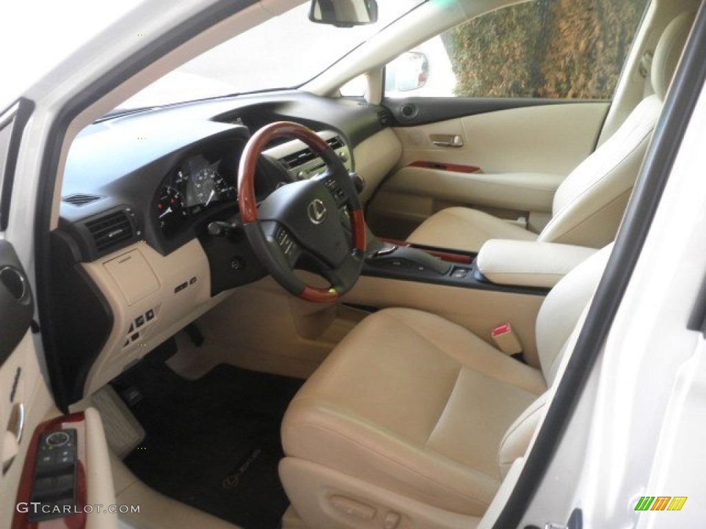 2010 RX 350 AWD - Starfire White Pearl / Parchment/Brown Walnut photo #7