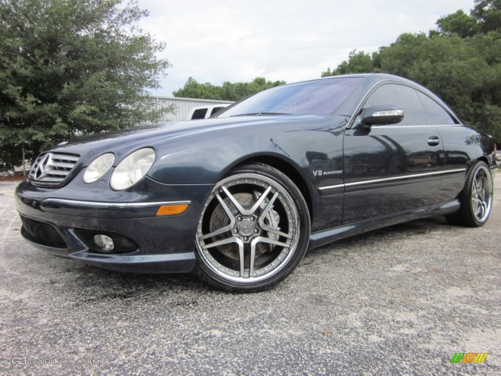 Black Opal Metallic 2003 Mercedes-Benz CL 55 AMG Exterior Photo #51127998
