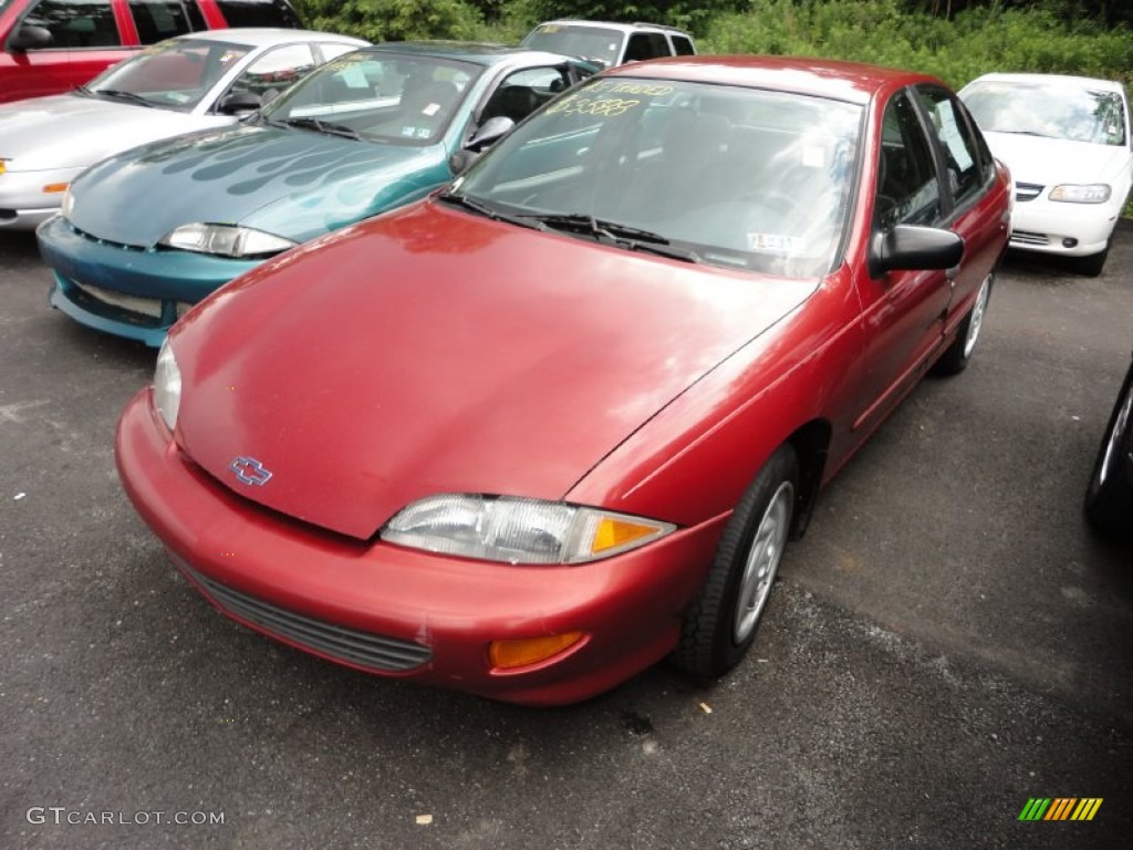 Medium Garnet Red Metallic 1995 Chevrolet Cavalier LS Sedan Exterior Photo #51128190