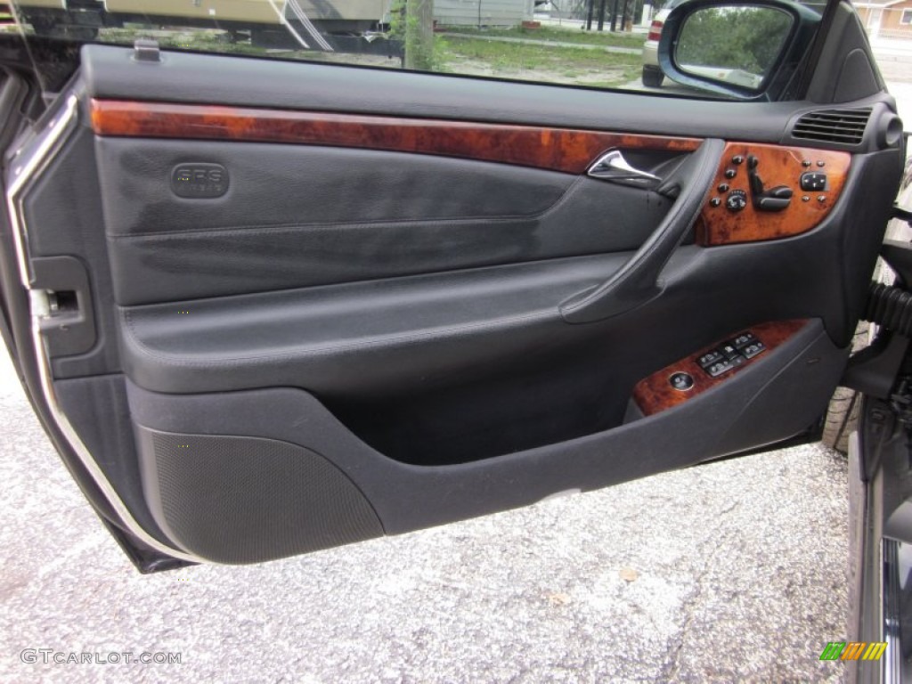 2003 Mercedes-Benz CL 55 AMG Charcoal Door Panel Photo #51128268