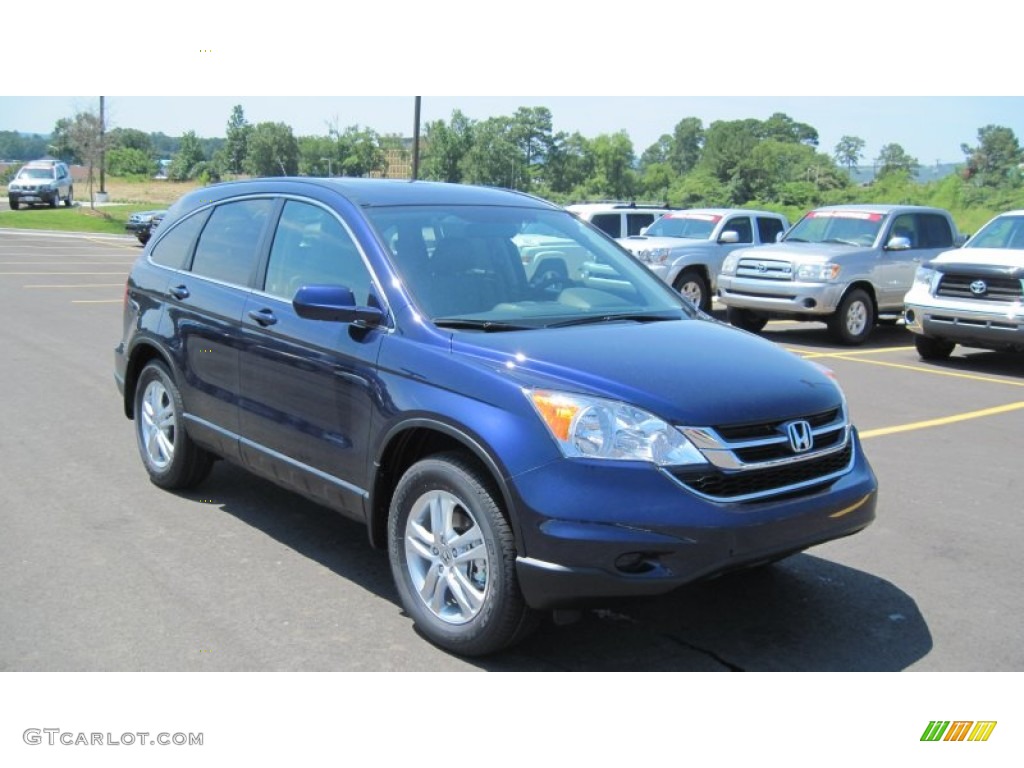 2011 CR-V EX-L - Royal Blue Pearl / Gray photo #7