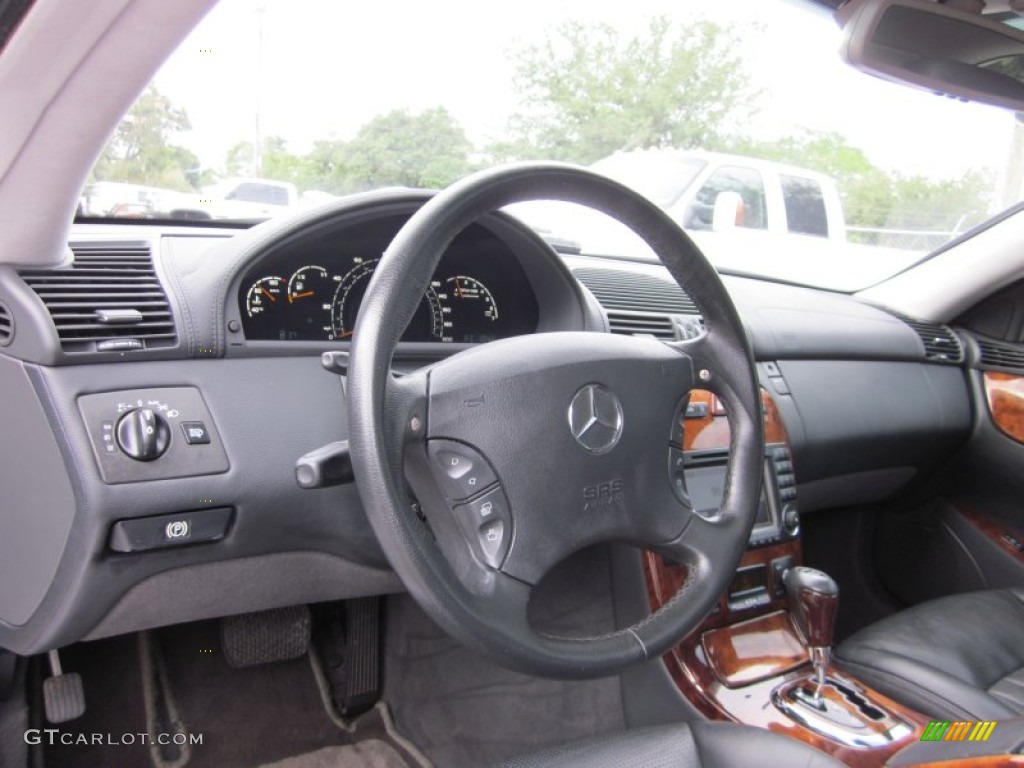 2003 Mercedes-Benz CL 55 AMG Charcoal Dashboard Photo #51128313