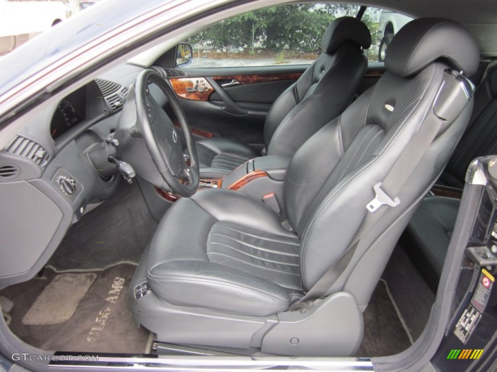 Charcoal Interior 2003 Mercedes-Benz CL 55 AMG Photo #51128358