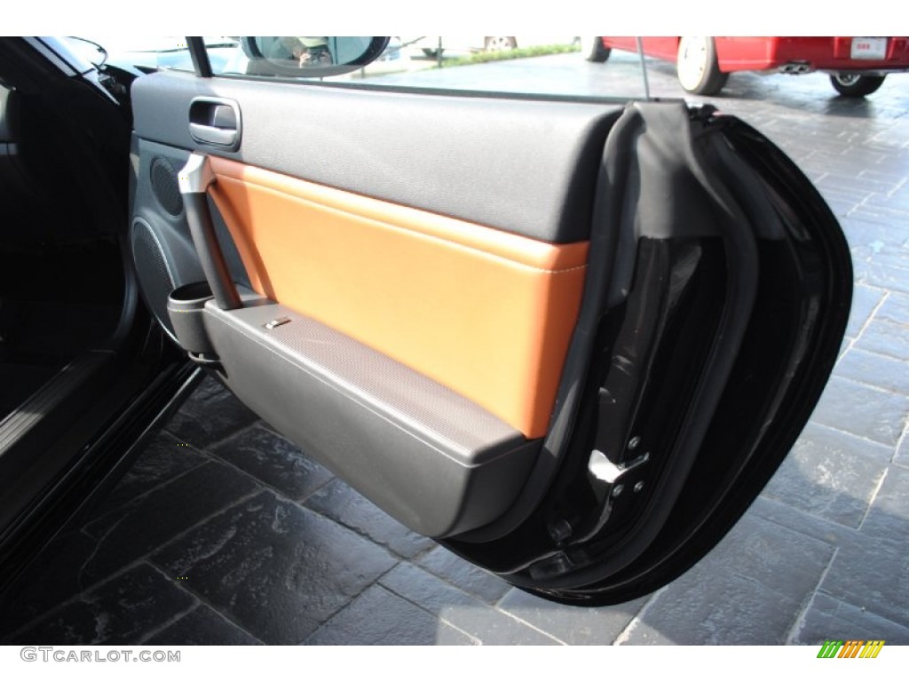2008 Mazda MX-5 Miata Grand Touring Roadster Saddle Brown Door Panel Photo #51129009