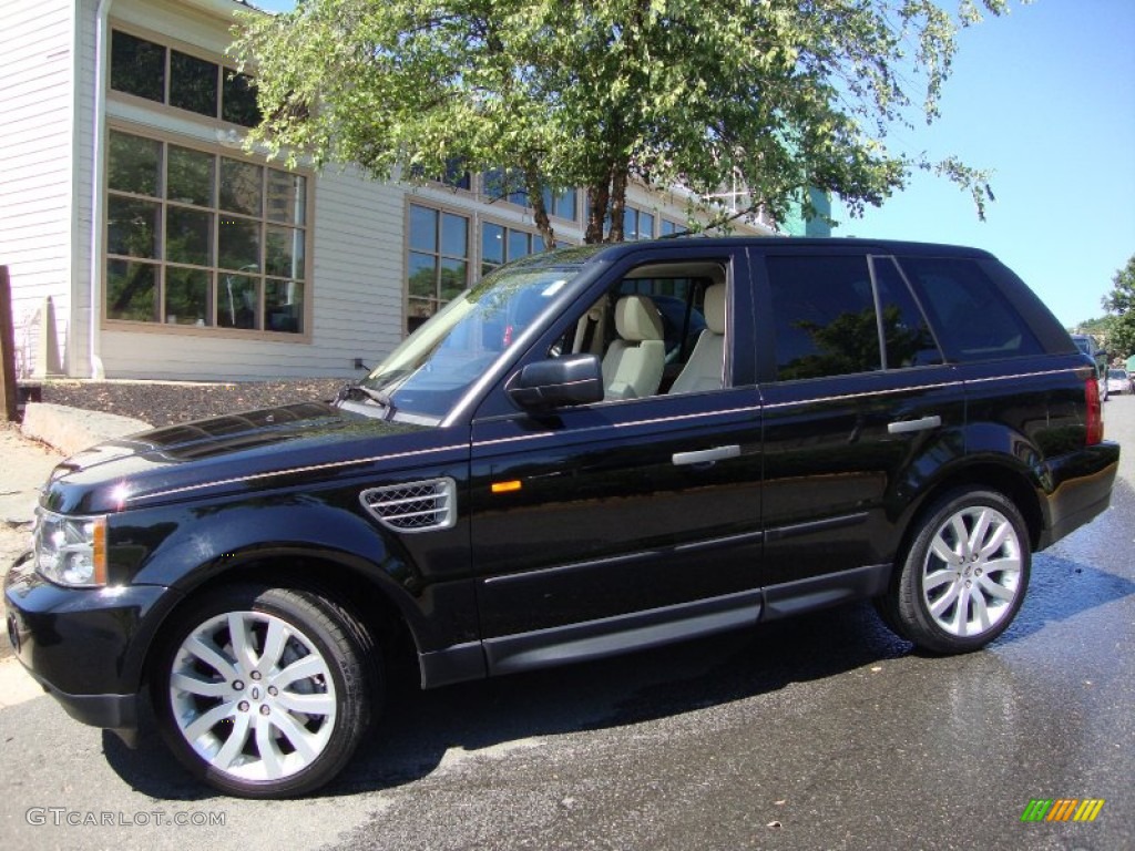 2008 Range Rover Sport Supercharged - Buckingham Blue Metallic / Ivory photo #2
