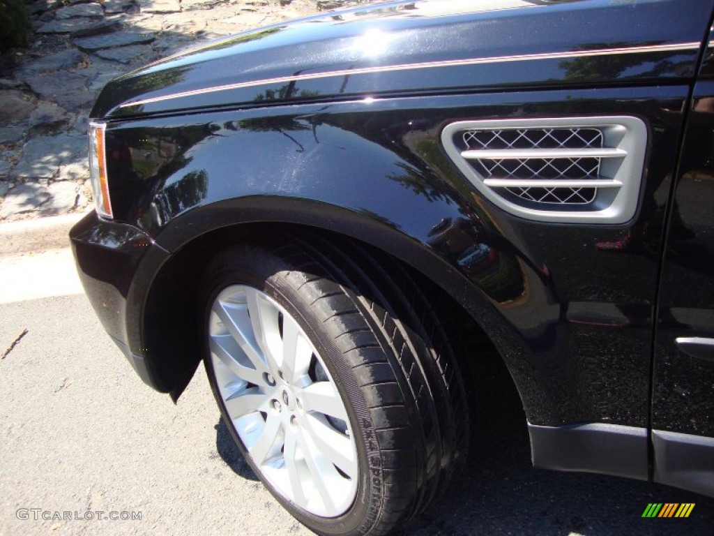 2008 Range Rover Sport Supercharged - Buckingham Blue Metallic / Ivory photo #3