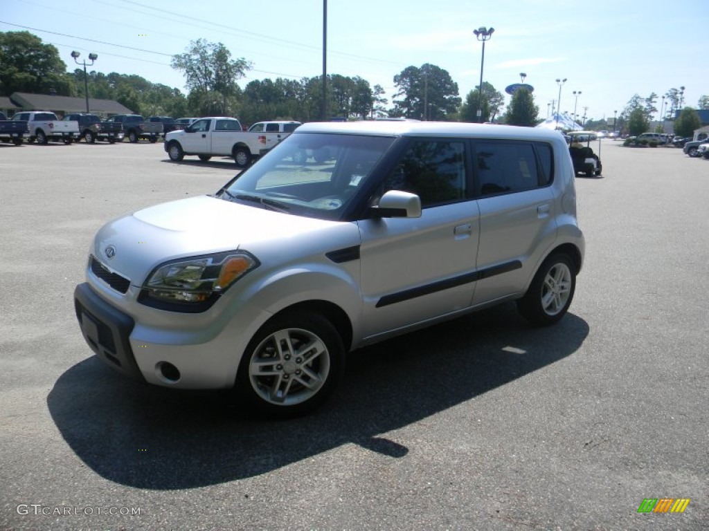 Bright Silver Kia Soul