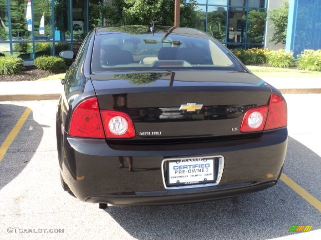 2008 Malibu LS Sedan - Black Granite Metallic / Ebony photo #5