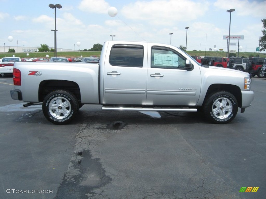 2011 Silverado 1500 LTZ Crew Cab 4x4 - Sheer Silver Metallic / Light Titanium/Dark Titanium photo #4