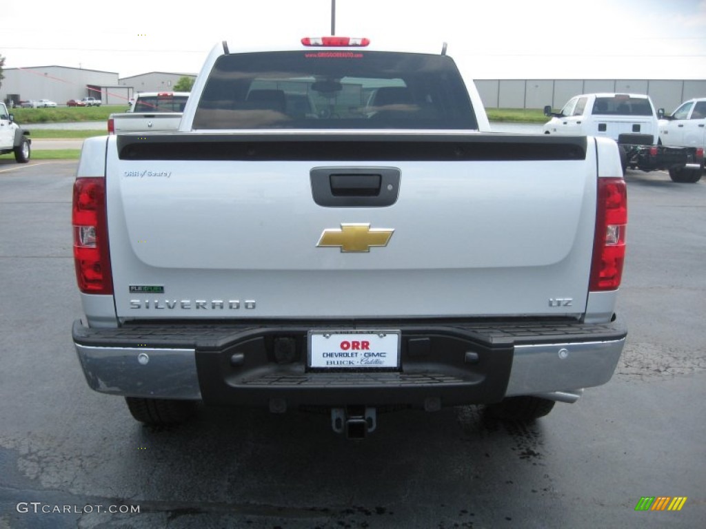 2011 Silverado 1500 LTZ Crew Cab 4x4 - Sheer Silver Metallic / Light Titanium/Dark Titanium photo #6