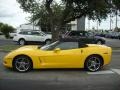 2008 Velocity Yellow Chevrolet Corvette Convertible  photo #3