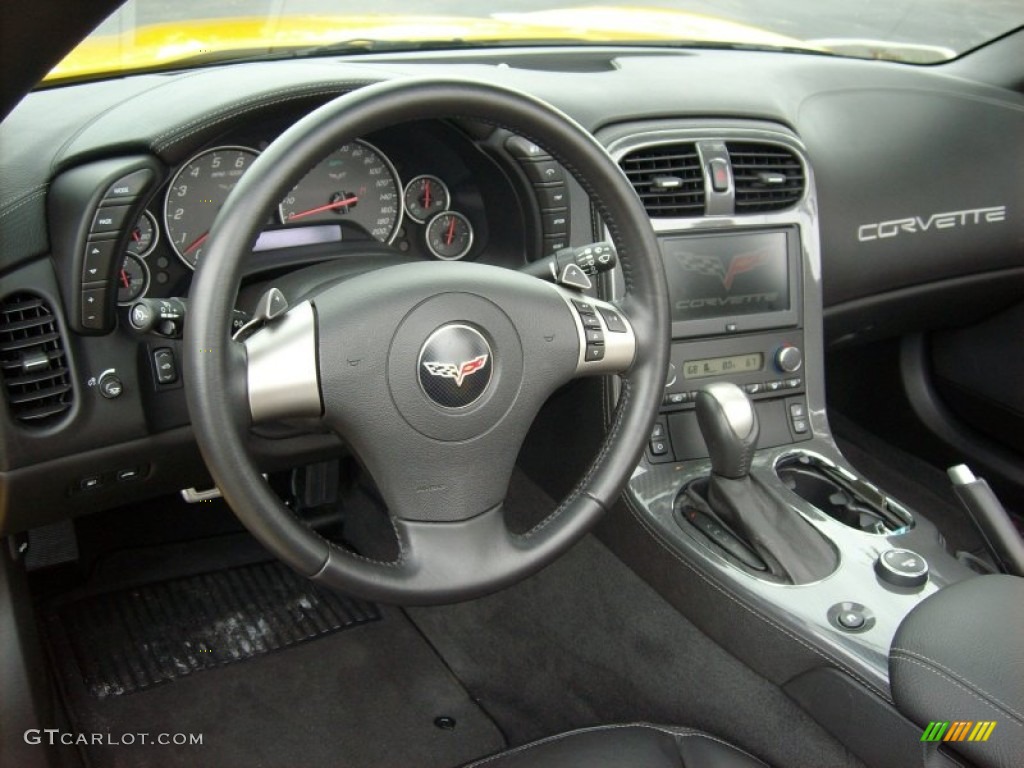 2008 Chevrolet Corvette Convertible Ebony Dashboard Photo #51135254