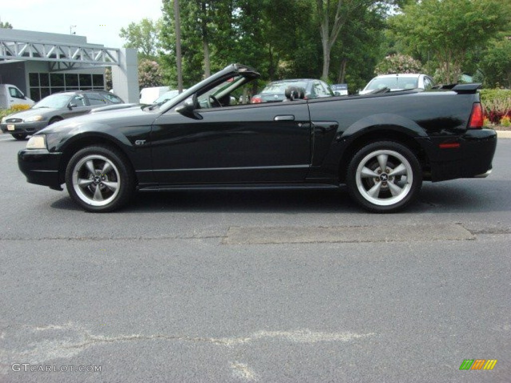 2002 Mustang GT Convertible - Black / Dark Charcoal photo #3