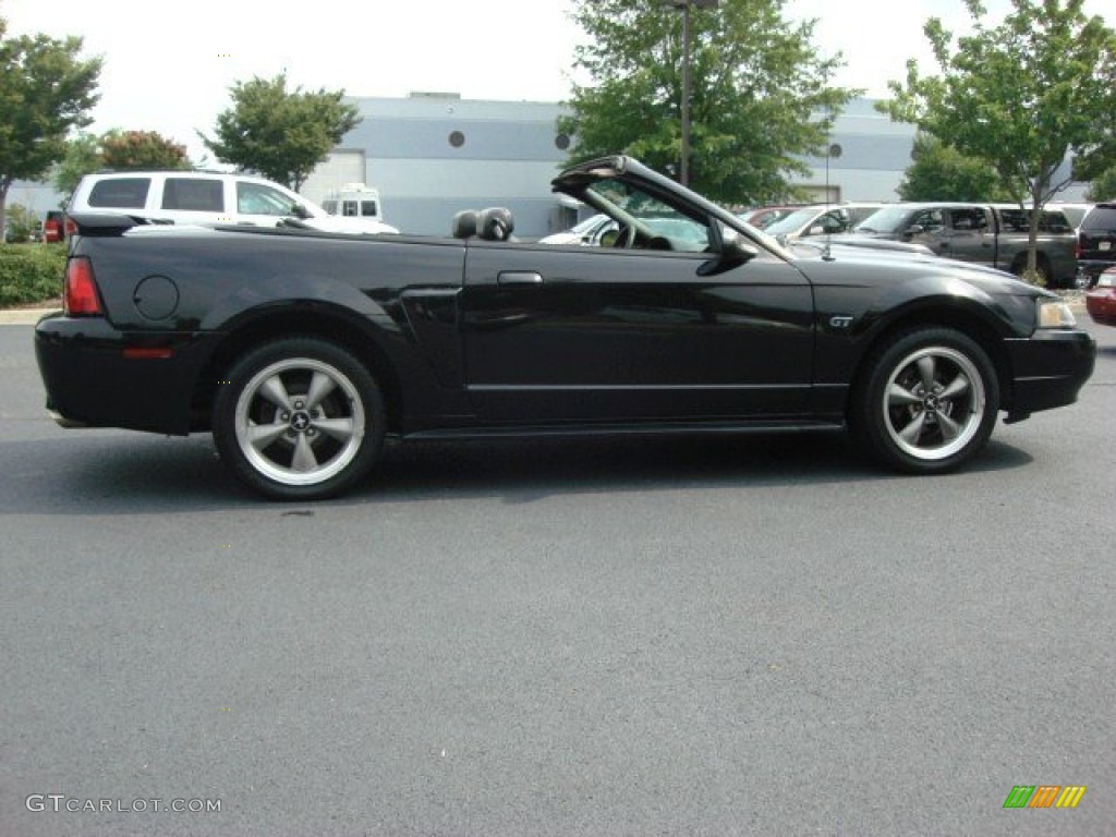 2002 Mustang GT Convertible - Black / Dark Charcoal photo #6