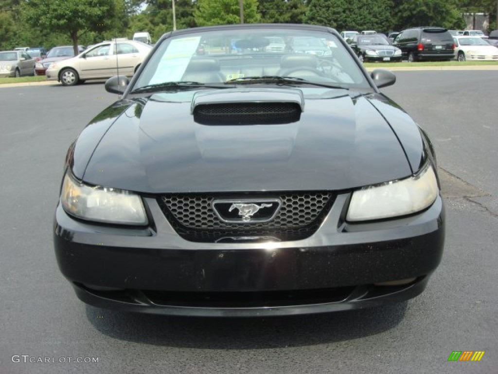 2002 Mustang GT Convertible - Black / Dark Charcoal photo #8