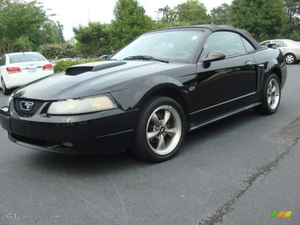 2002 Mustang GT Convertible - Black / Dark Charcoal photo #19