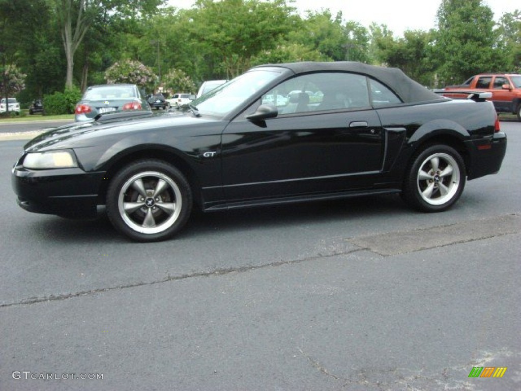 2002 Mustang GT Convertible - Black / Dark Charcoal photo #20