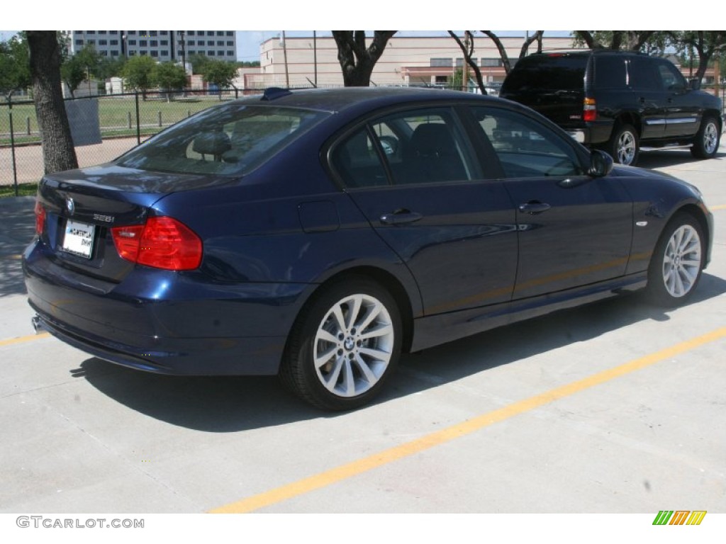 2011 3 Series 328i Sedan - Deep Sea Blue Metallic / Black Dakota Leather photo #3