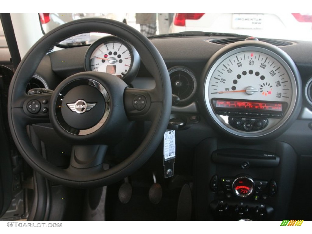 2011 Cooper Hardtop - Velvet Silver Metallic / Carbon Black photo #9