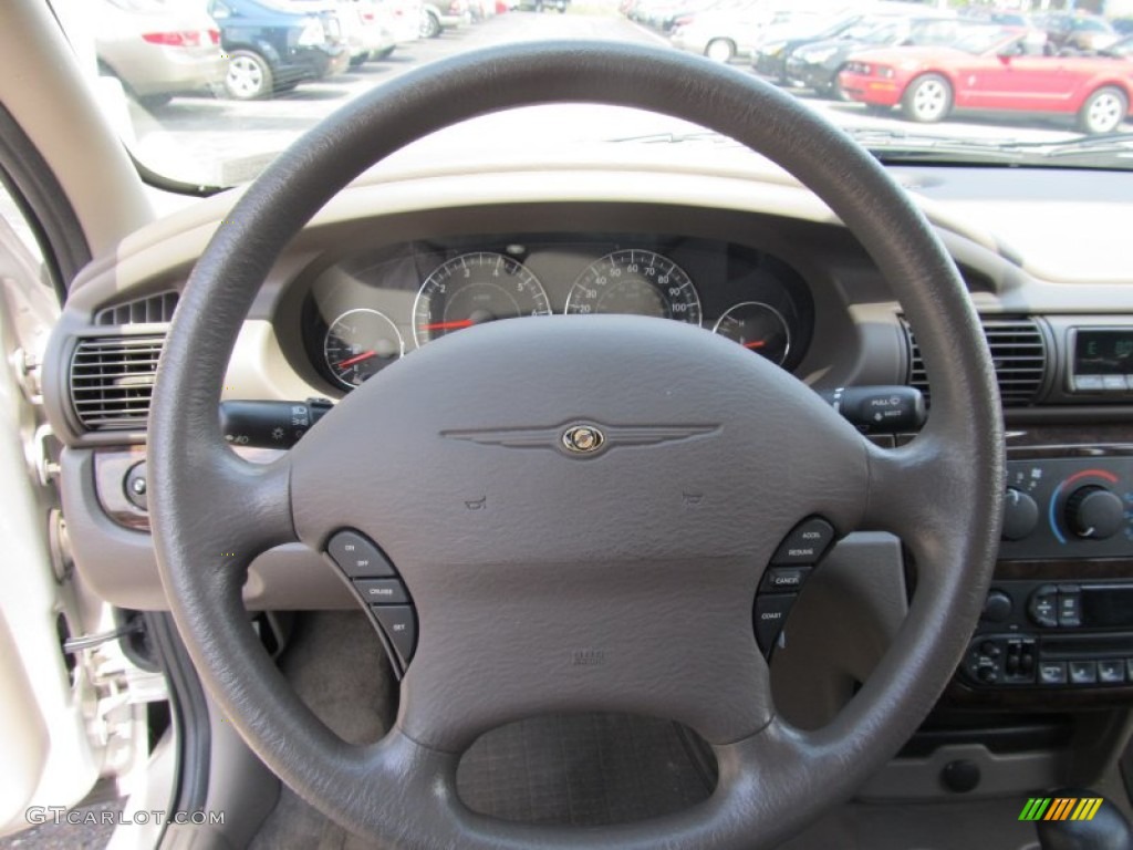 2004 Chrysler Sebring LXi Sedan Dark Slate Gray Steering Wheel Photo #51139262