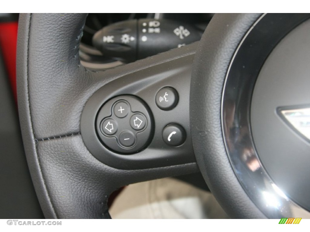 2011 Cooper S Convertible - Chili Red / Carbon Black photo #25