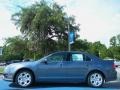 2011 Steel Blue Metallic Ford Fusion SE  photo #2