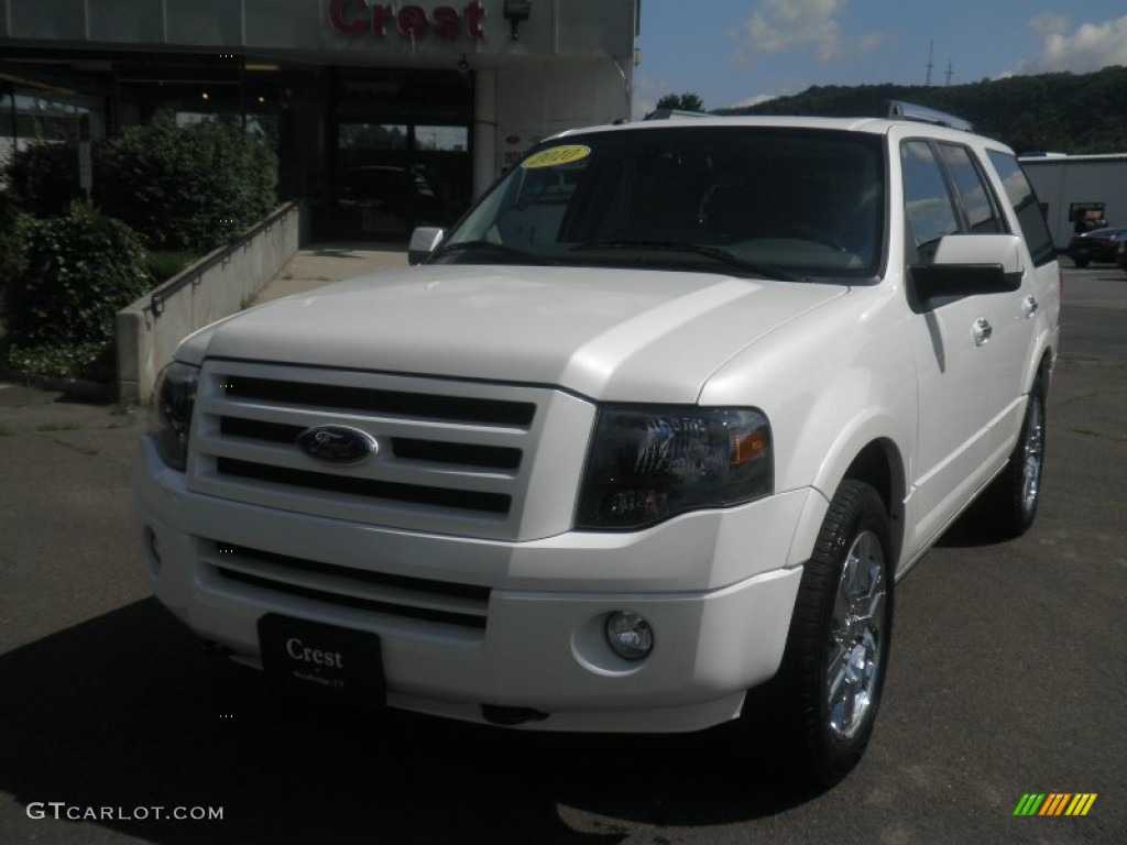 2010 Expedition Limited 4x4 - Oxford White / Stone photo #1