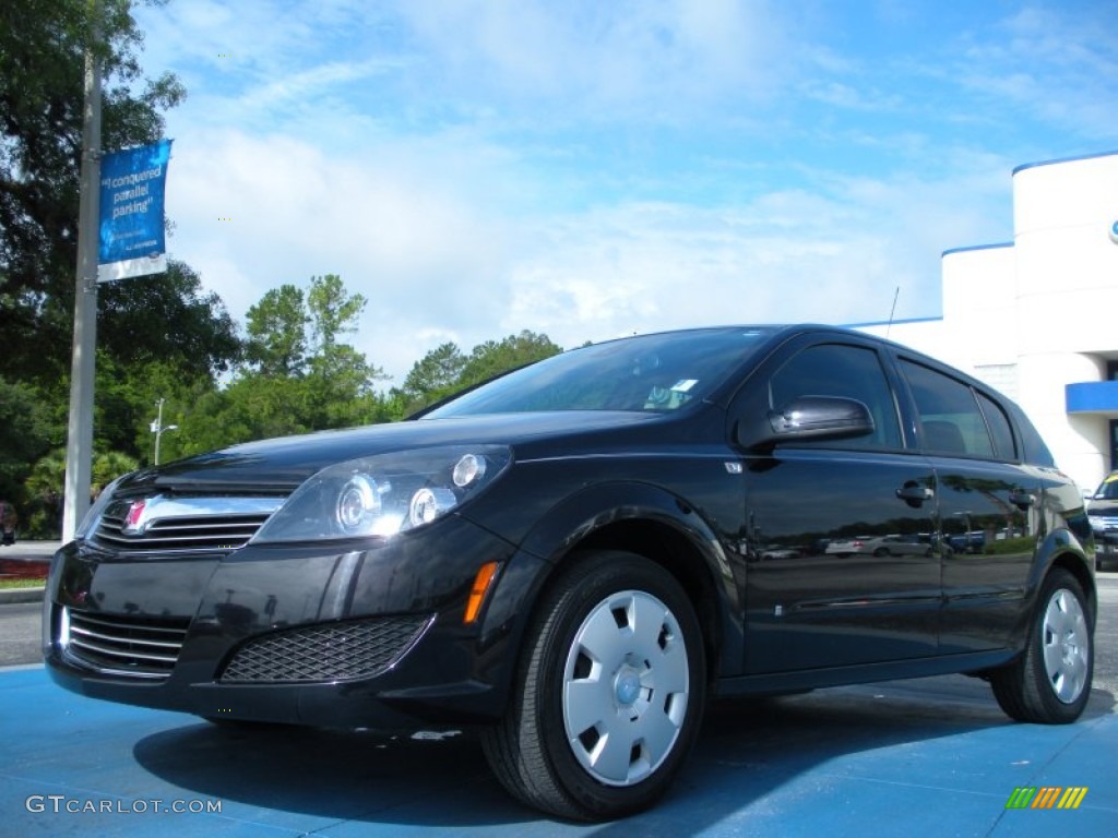 2008 Astra XE Sedan - Black Sapphire / Charcoal photo #1