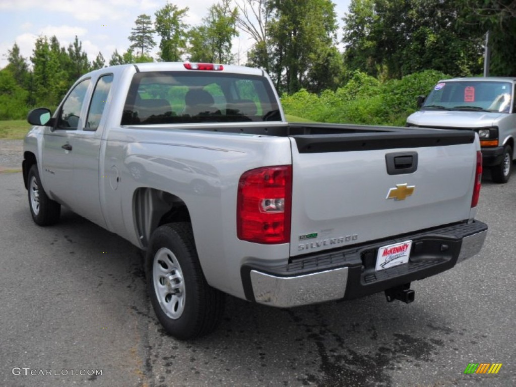 2011 Silverado 1500 Extended Cab - Sheer Silver Metallic / Dark Titanium photo #2