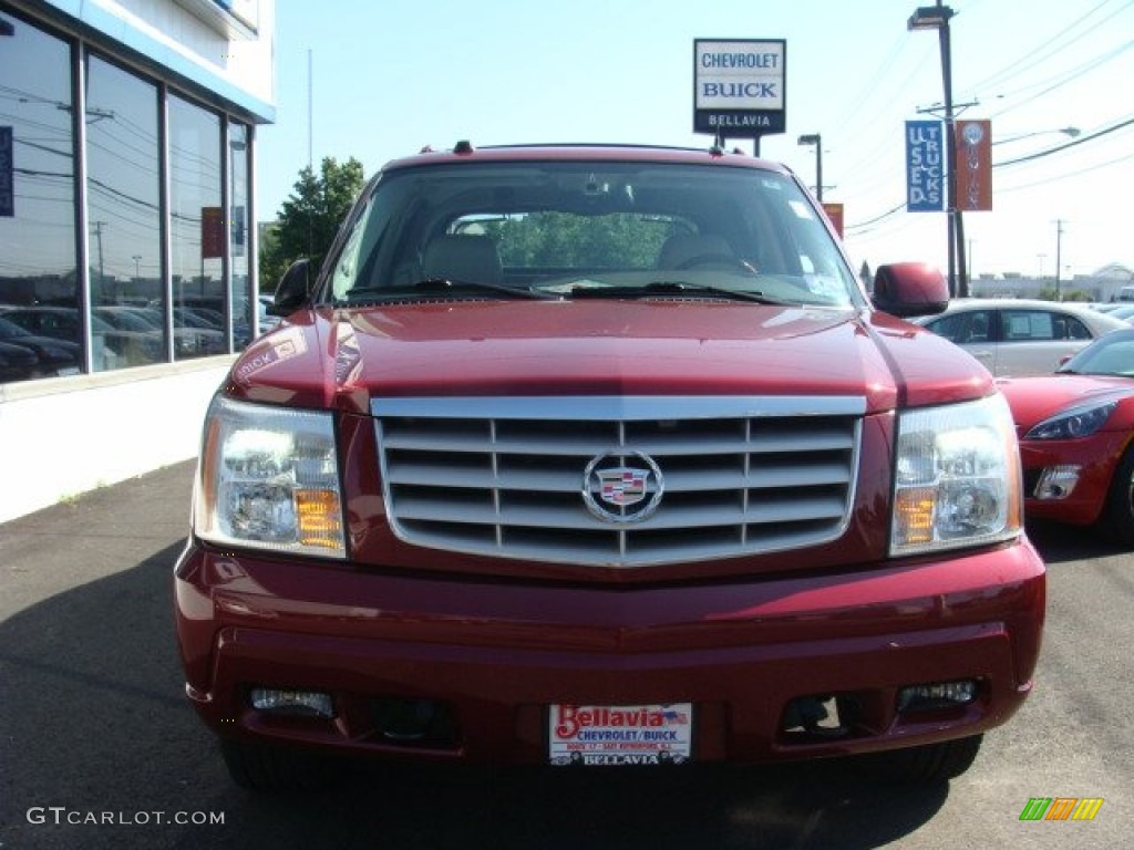 2004 Escalade EXT AWD - Red E / Pewter Gray photo #2