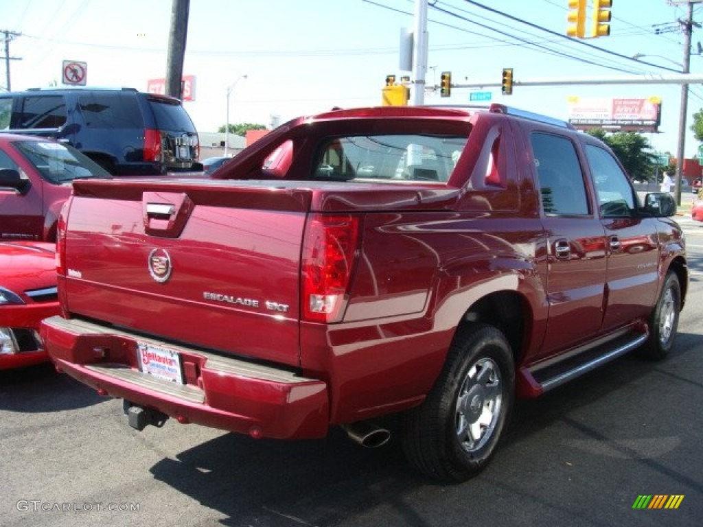 2004 Escalade EXT AWD - Red E / Pewter Gray photo #4
