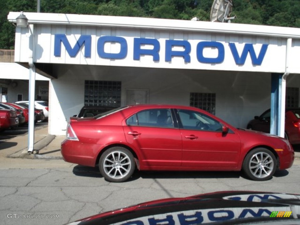 2008 Fusion SE - Redfire Metallic / Charcoal Black photo #1