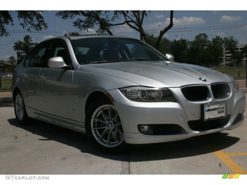 2010 3 Series 328i Sedan - Titanium Silver Metallic / Saddle Brown Dakota Leather photo #1