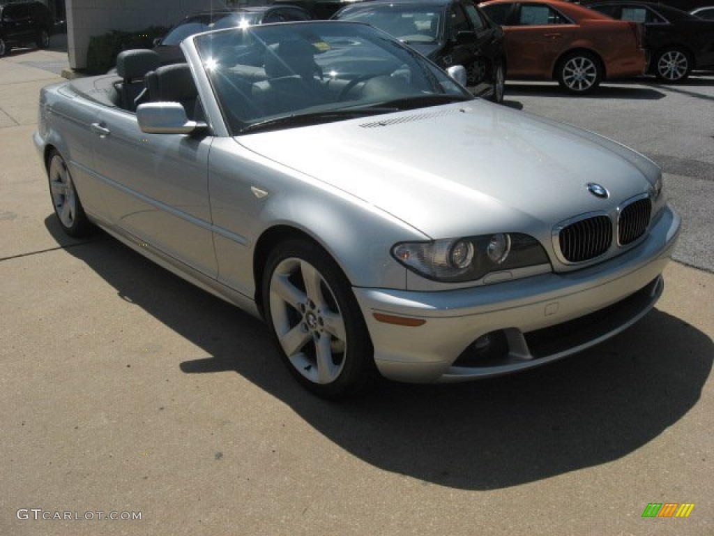 2006 3 Series 325i Convertible - Titanium Silver Metallic / Grey photo #2