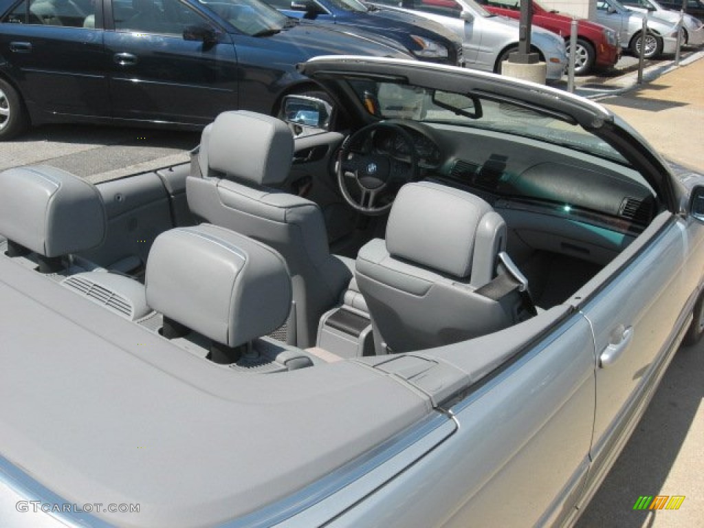 2006 3 Series 325i Convertible - Titanium Silver Metallic / Grey photo #9