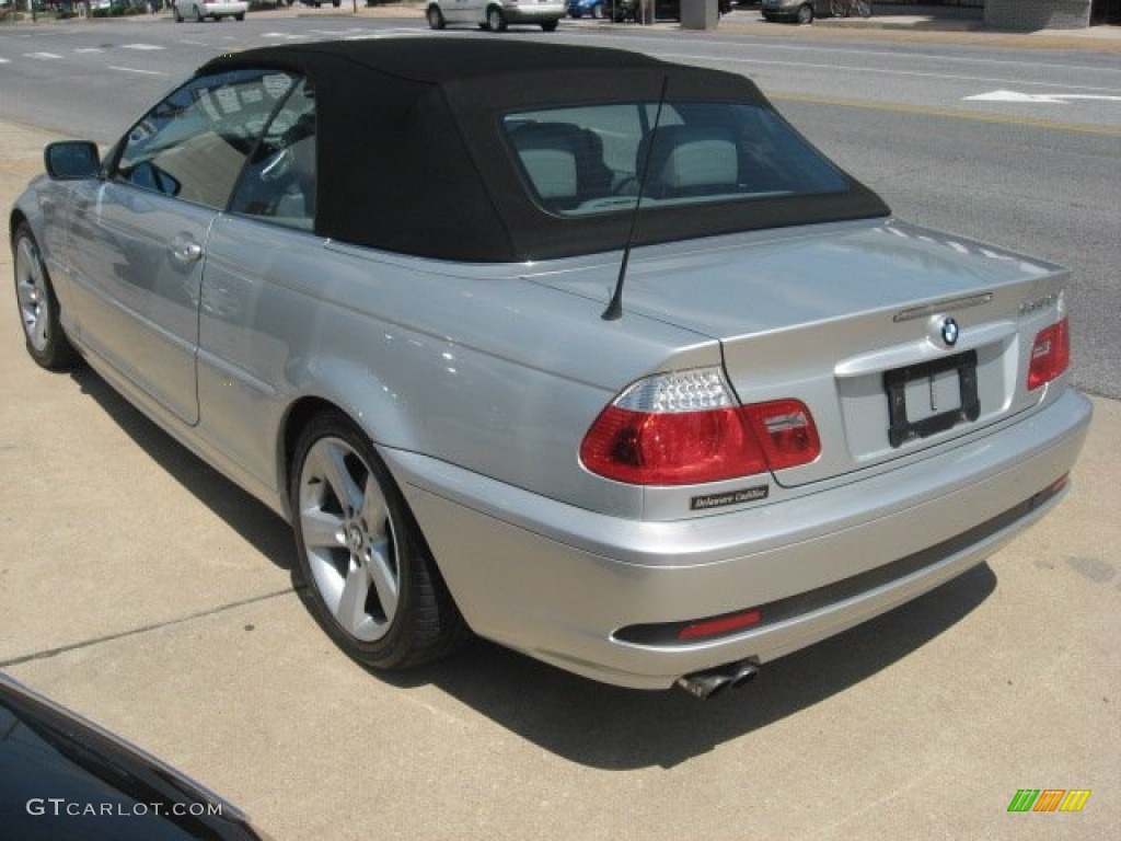 2006 3 Series 325i Convertible - Titanium Silver Metallic / Grey photo #13