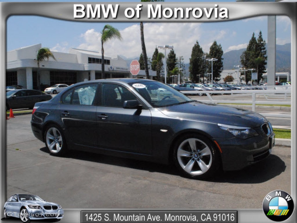 2008 5 Series 528i Sedan - Platinum Grey Metallic / Black photo #1