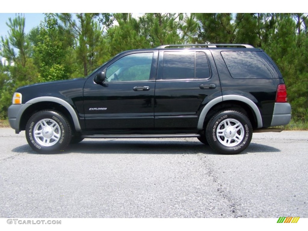 Black Clearcoat 2002 Ford Explorer XLS Exterior Photo #51150068