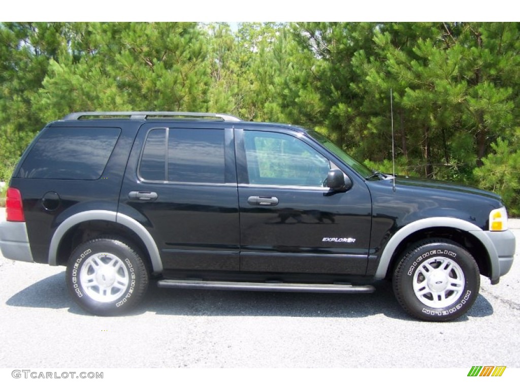 Black Clearcoat 2002 Ford Explorer XLS Exterior Photo #51150104