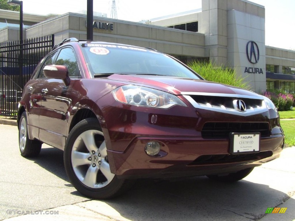 2009 RDX SH-AWD - Basque Red Pearl / Taupe photo #1