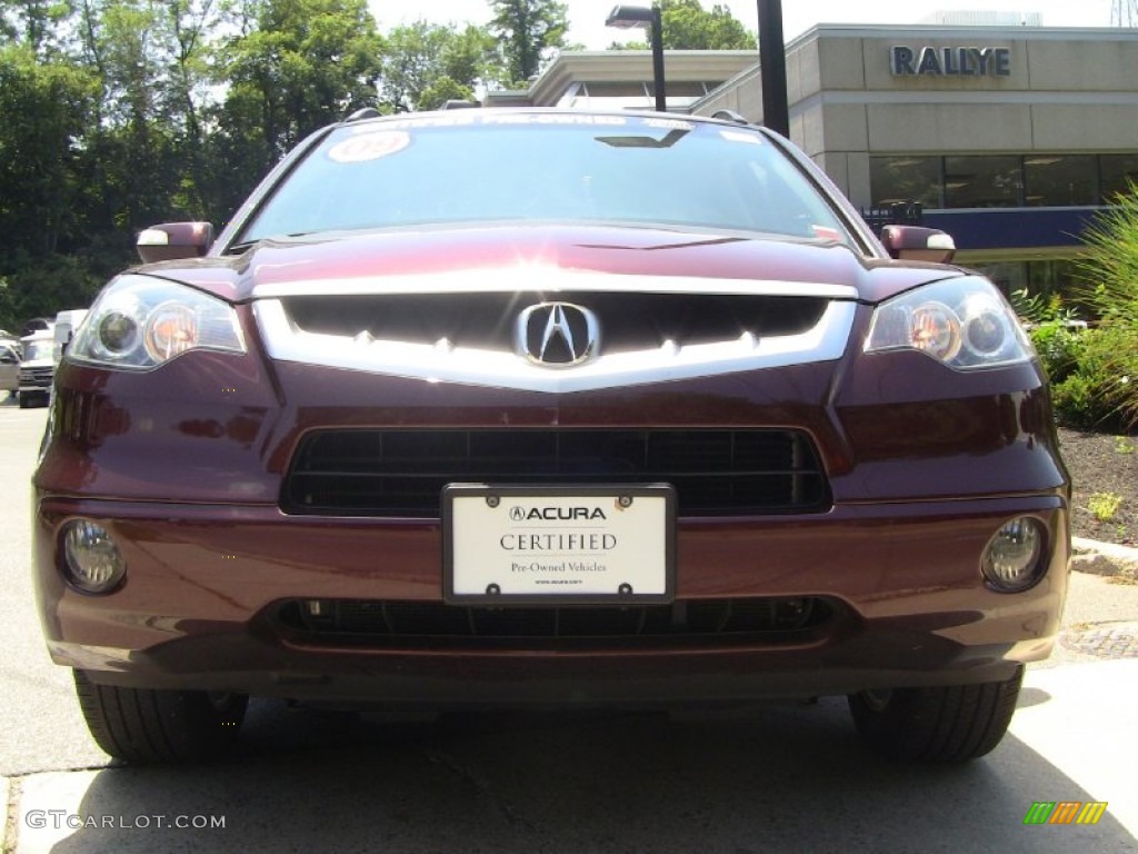 2009 RDX SH-AWD - Basque Red Pearl / Taupe photo #2